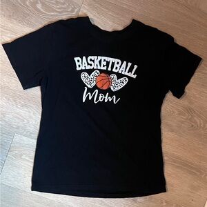 Black Basketball Mom Shirt Medium